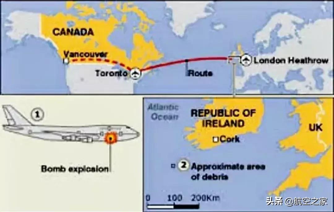 世界历史上空中爆炸的飞机,印度747客机遇难