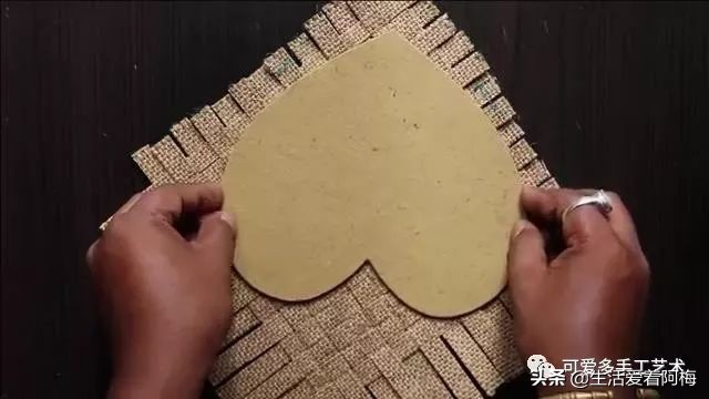 小型快递盒改造收纳盒好看又简单,心形收纳盒创意手工