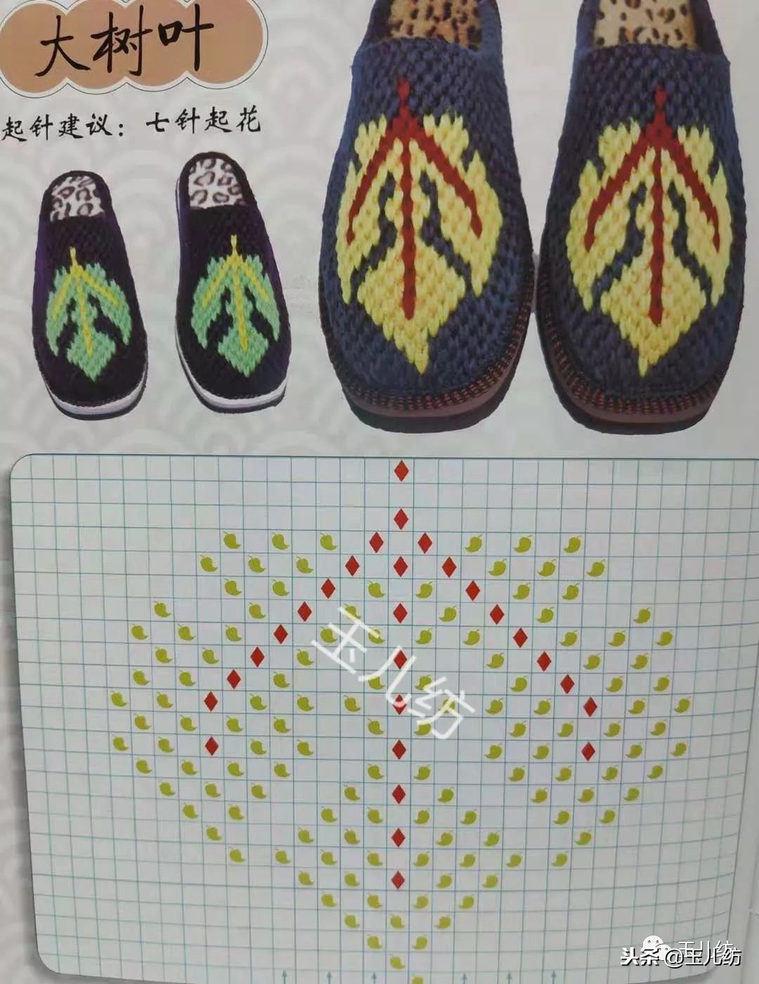 毛线拖鞋图纸200款玉儿纺图片,毛线拖鞋图纸200款玉儿纺