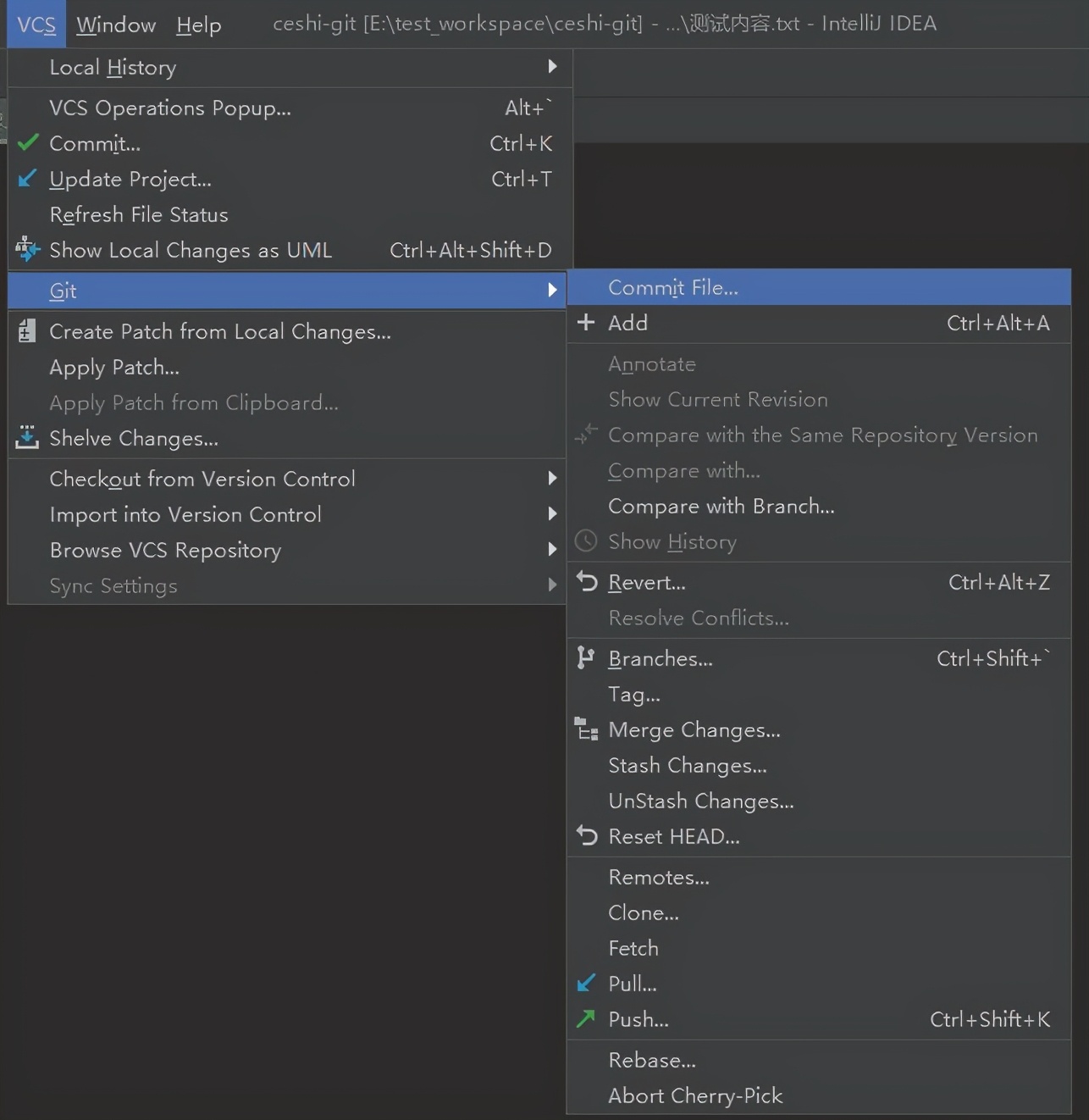 idea中git提交代码顺序步骤,ideagit提交规范
