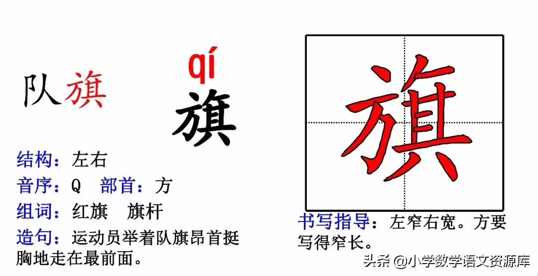 二年级上册生字部首组词造句表格,二年级上册生字偏旁部首造句