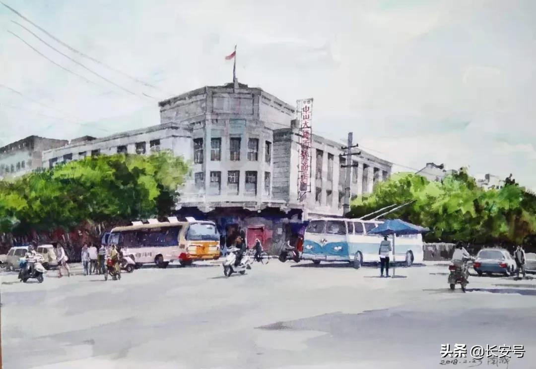 手绘老西安,西安手绘名胜古迹