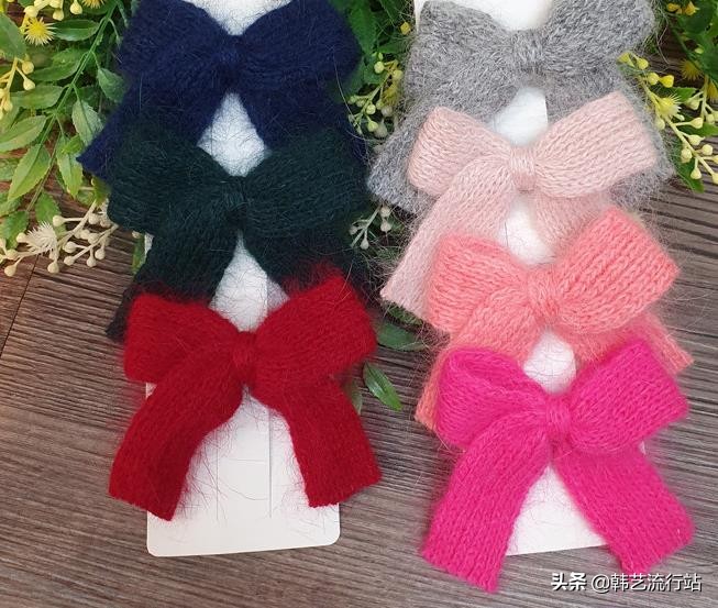 韩国蝴蝶发饰最流行款,韩系时尚潮流发饰