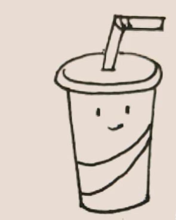 绘画教程简单可爱可乐,画简单水彩可乐教程