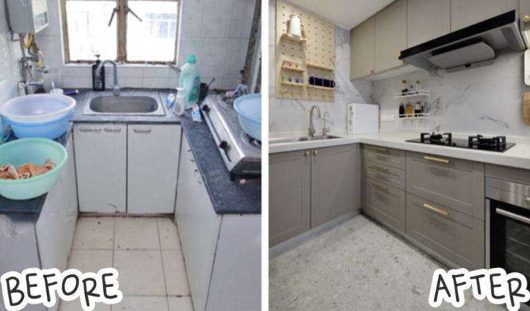 爆改上海100平老破小,女孩爆改老婆小20年