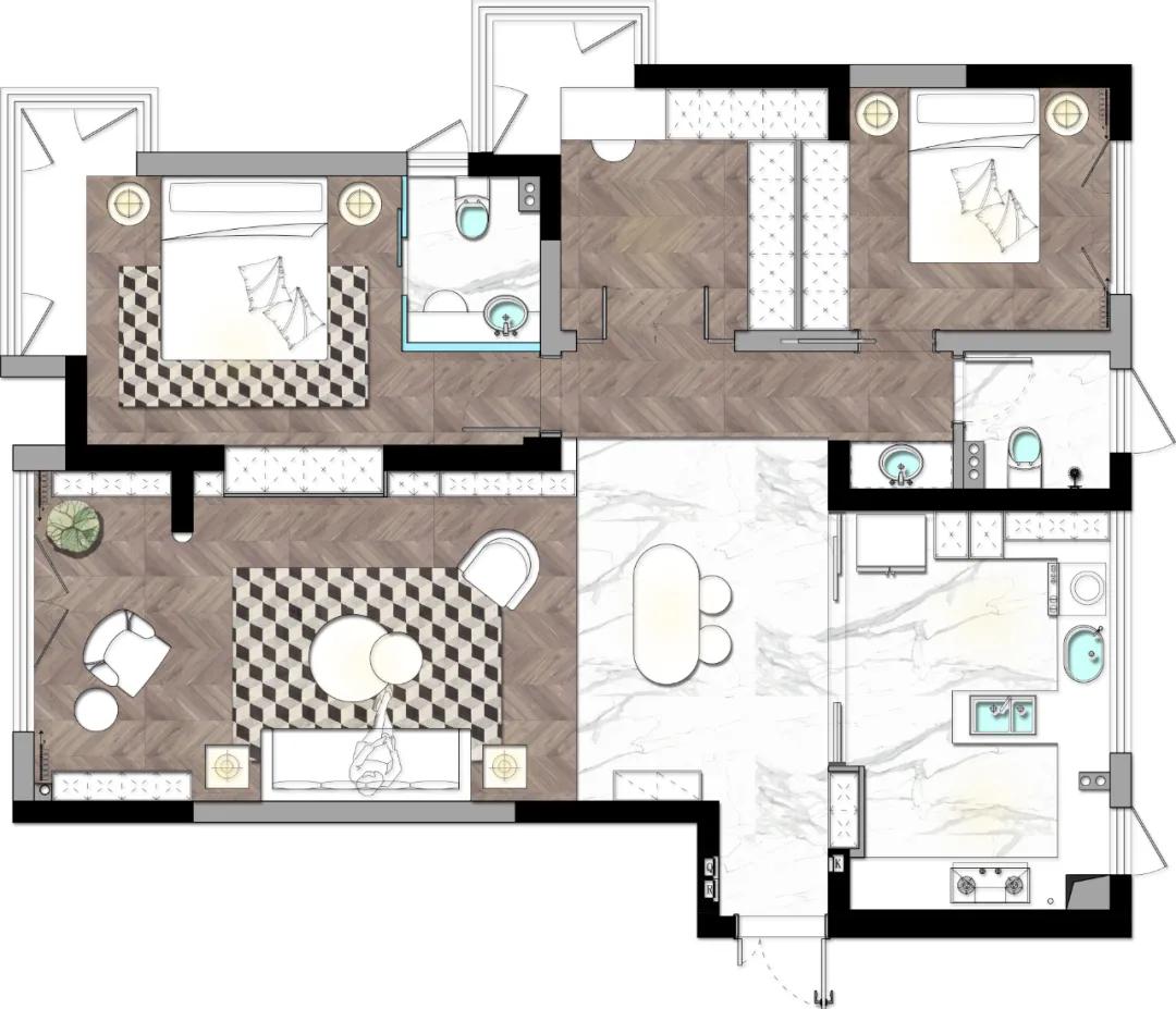 家装法式风格效果图,家装简约风格经典案例