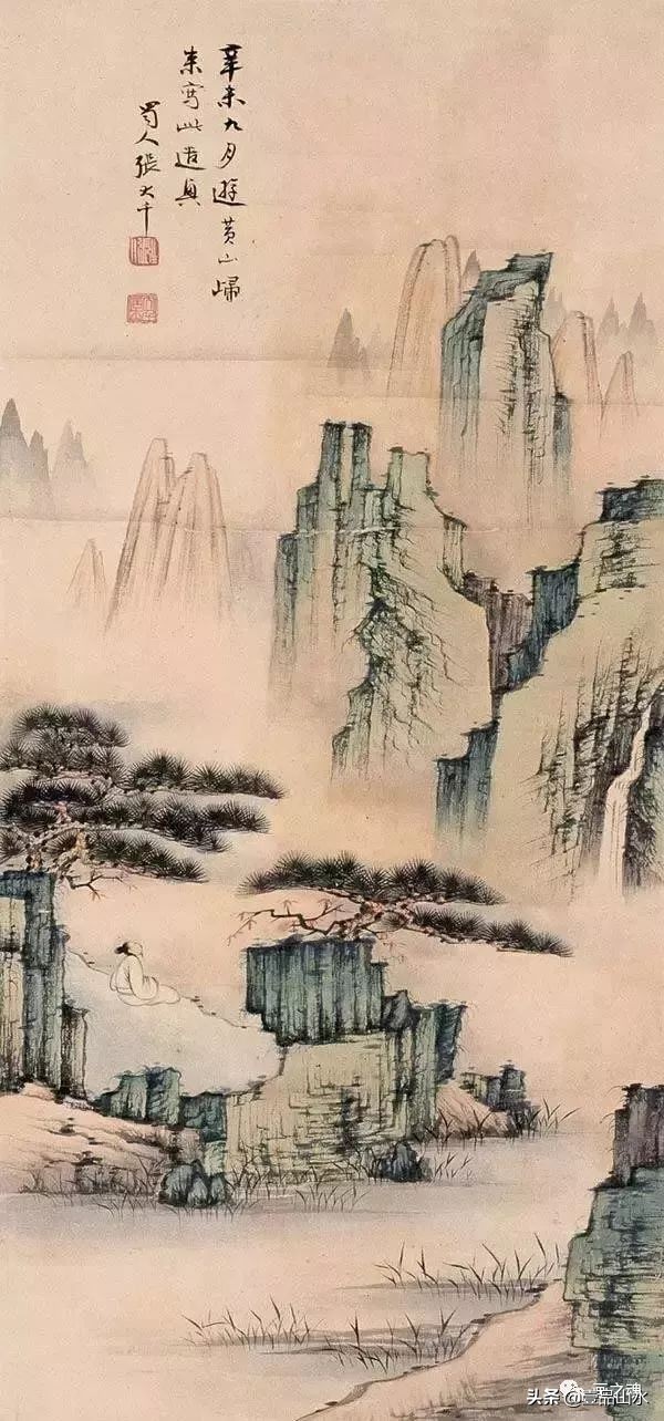 历代名家青绿山水画作品,历代青山绿水经典国画精品欣赏