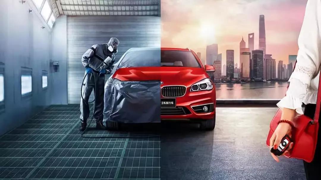 宝马原装漆面修复,bmw售后服务复位