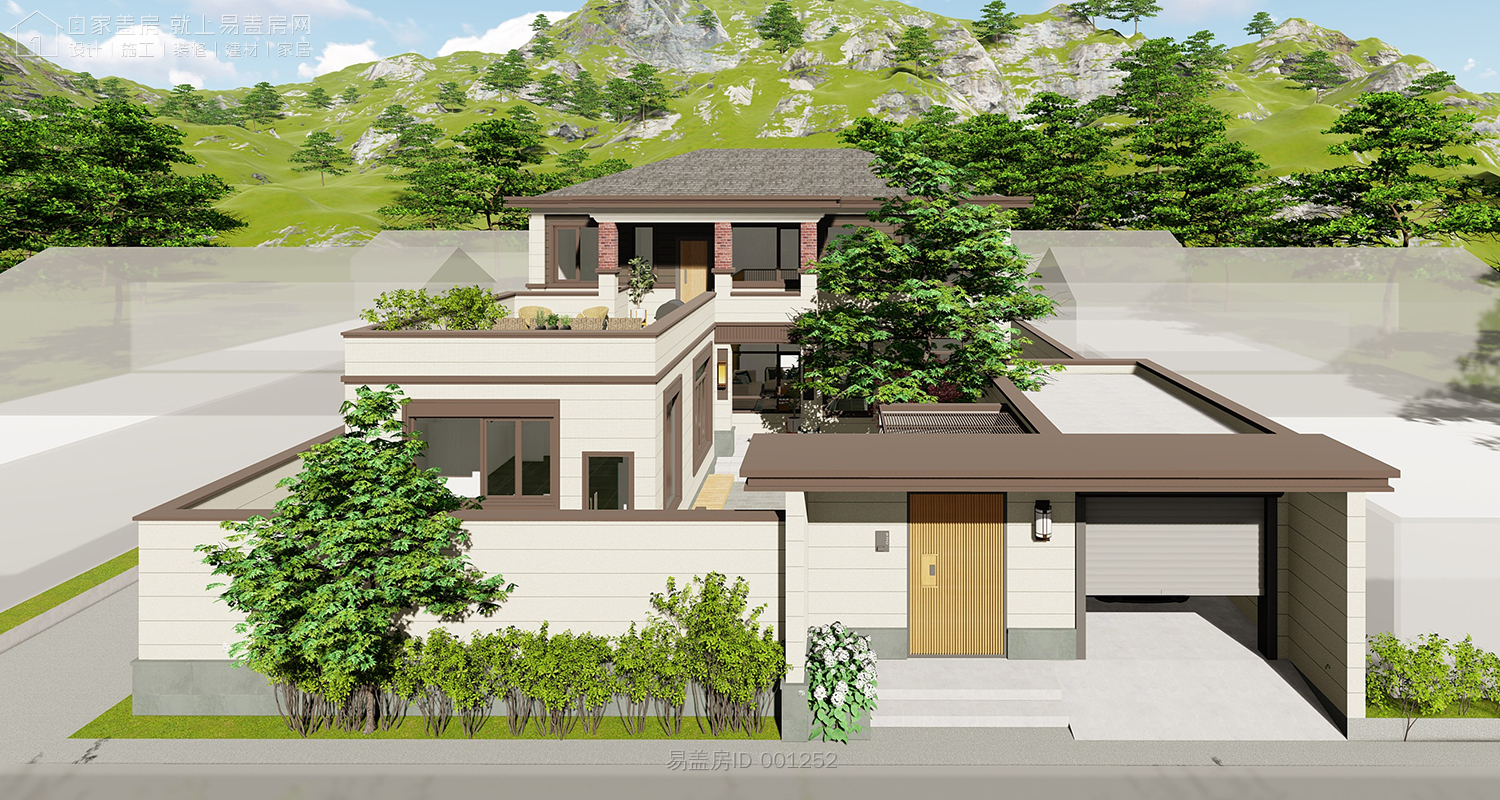 河南新中式别墅设计价格,李家别墅设计