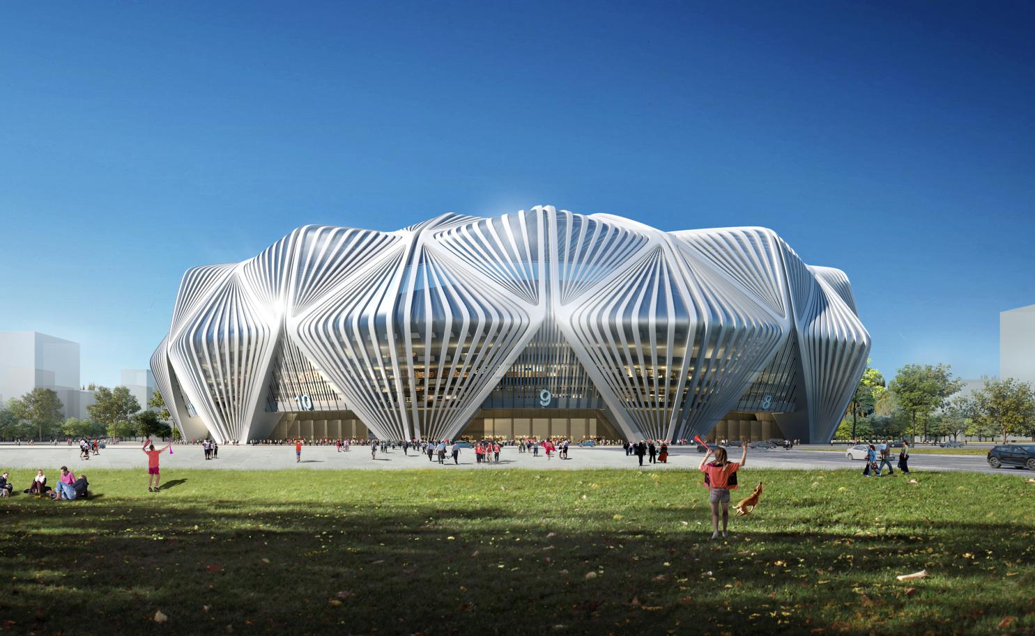 足球城中国名城,广州恒大足球场新设计