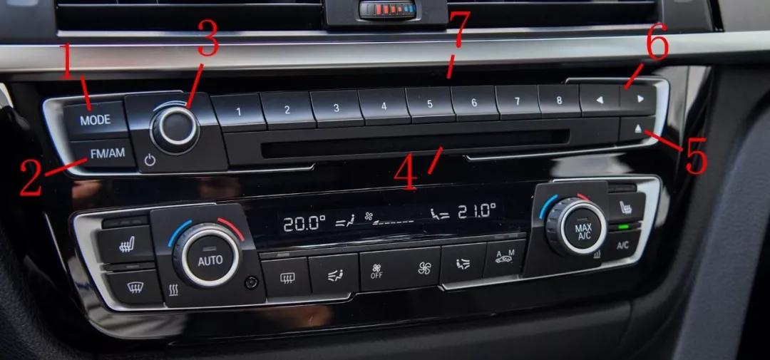 宝马车上的按键功能图解大全,宝马车内按键功能图介绍