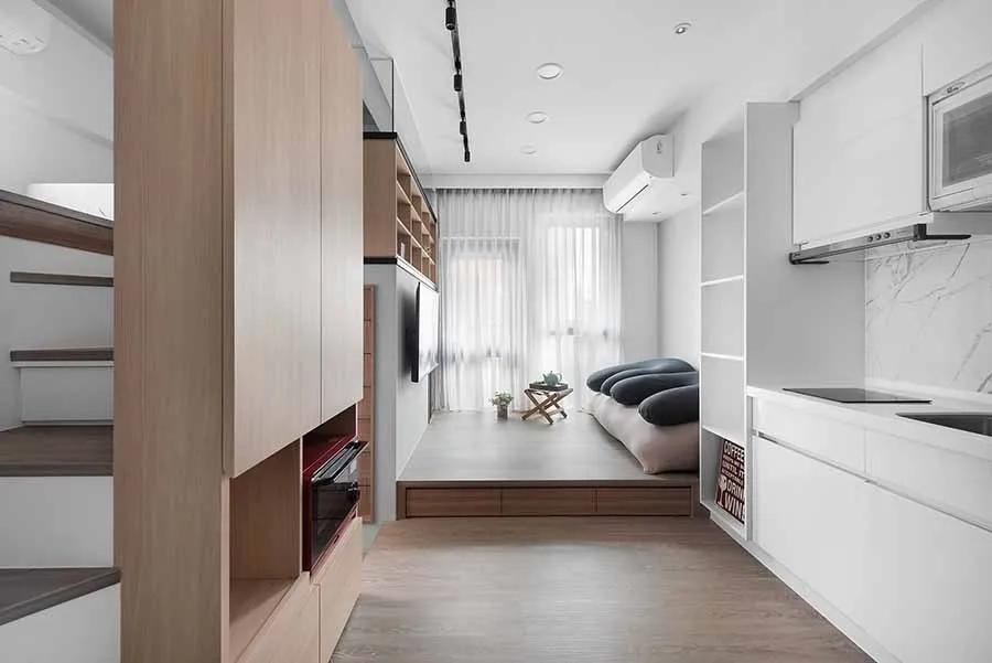 35平小户型一室改两室,23平米两层小户型改造