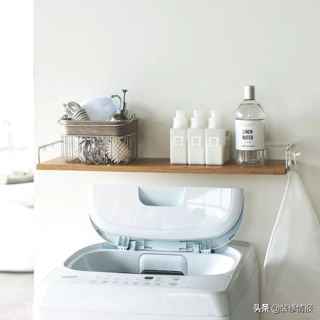 日本洗衣区收纳方法,日本主妇洗衣偷懒小妙招