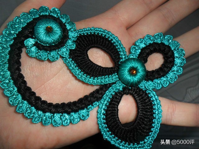 爱尔兰钩花编织的包包，太有档次了