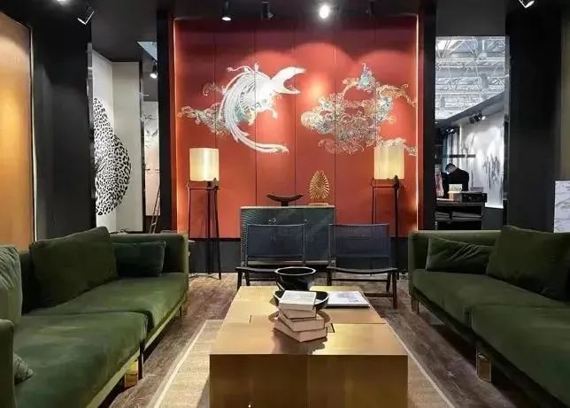 刺绣墙布独绣,中式刺绣墙布效果图