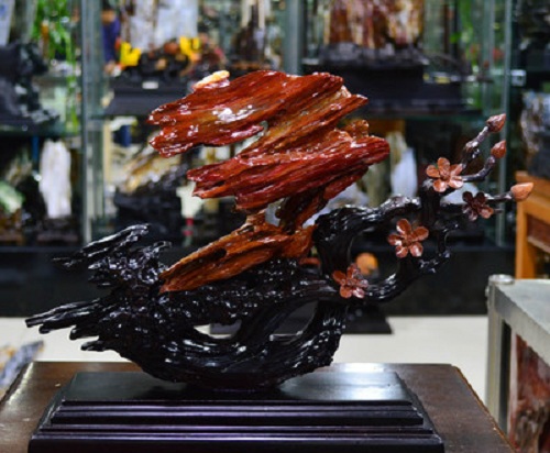 时来运转之陨石,硅化木极品