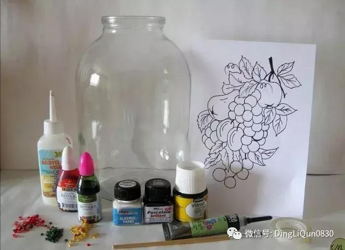 创意diy手工制作玻璃瓶彩绘,玻璃瓶彩绘手工