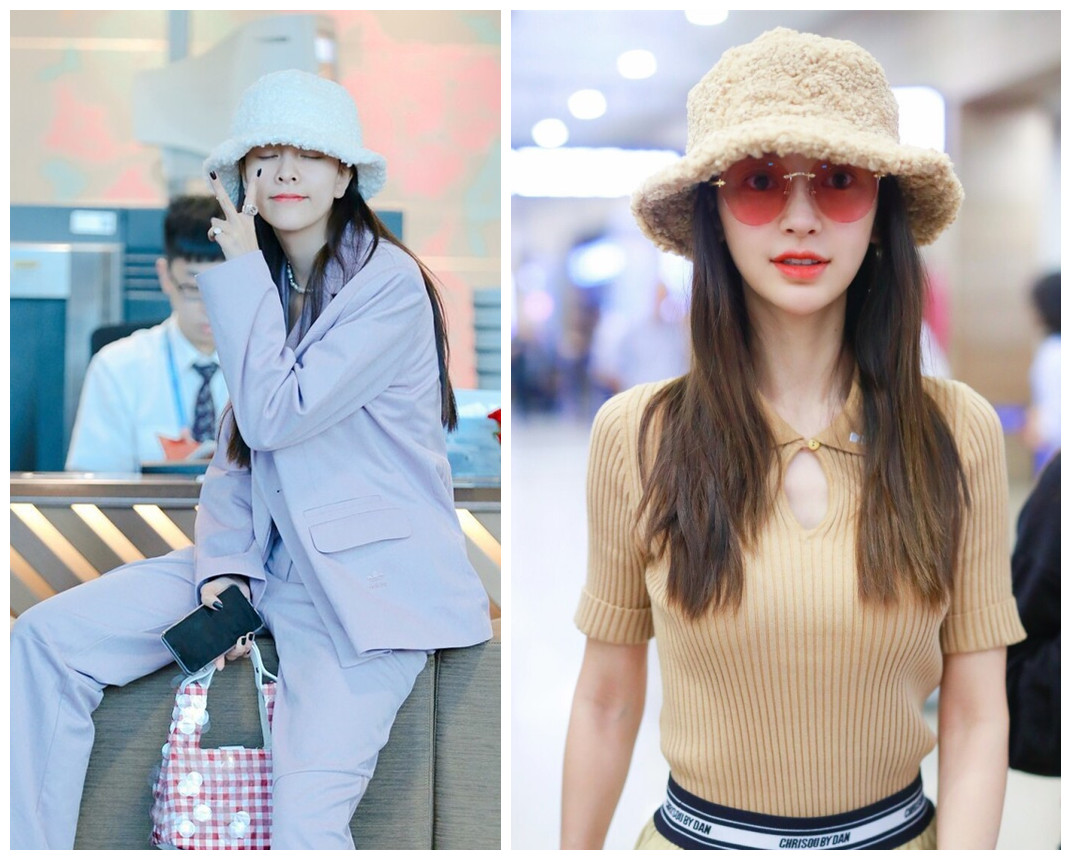 杨幂同款长辫子毛线帽,毛线帽杨幂