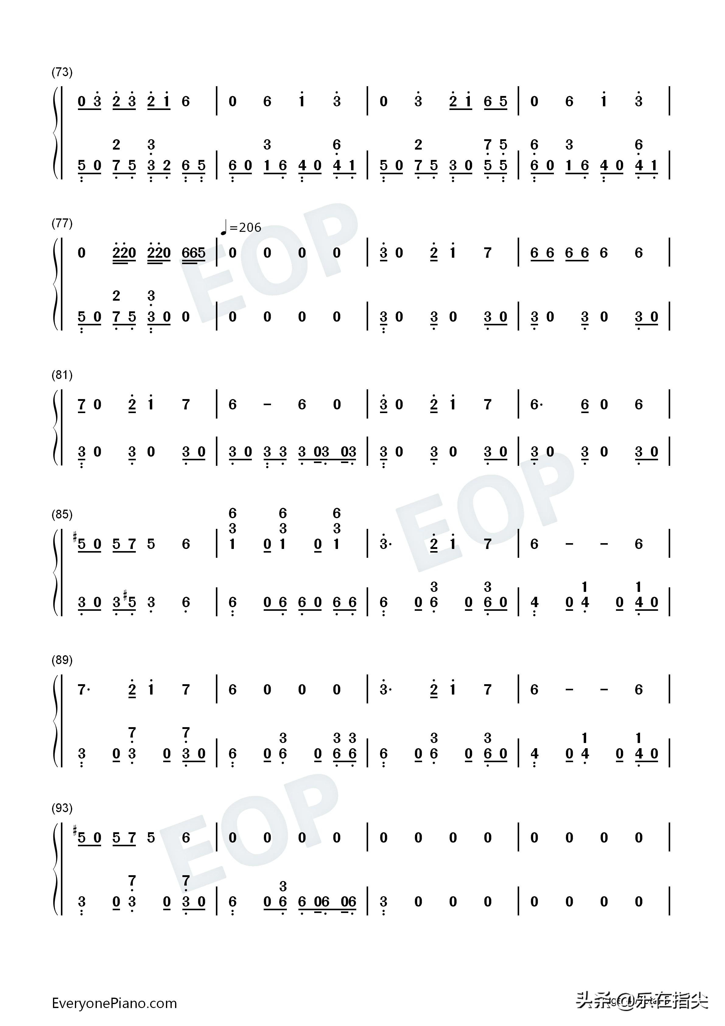 华莎maria钢琴简谱,华莎新曲maria