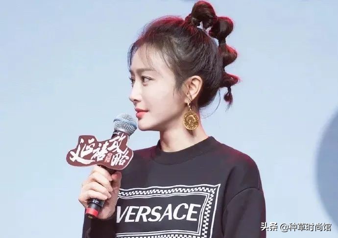 花瓣丸子头学生党蓬松,古风丸子头前额花瓣头饰