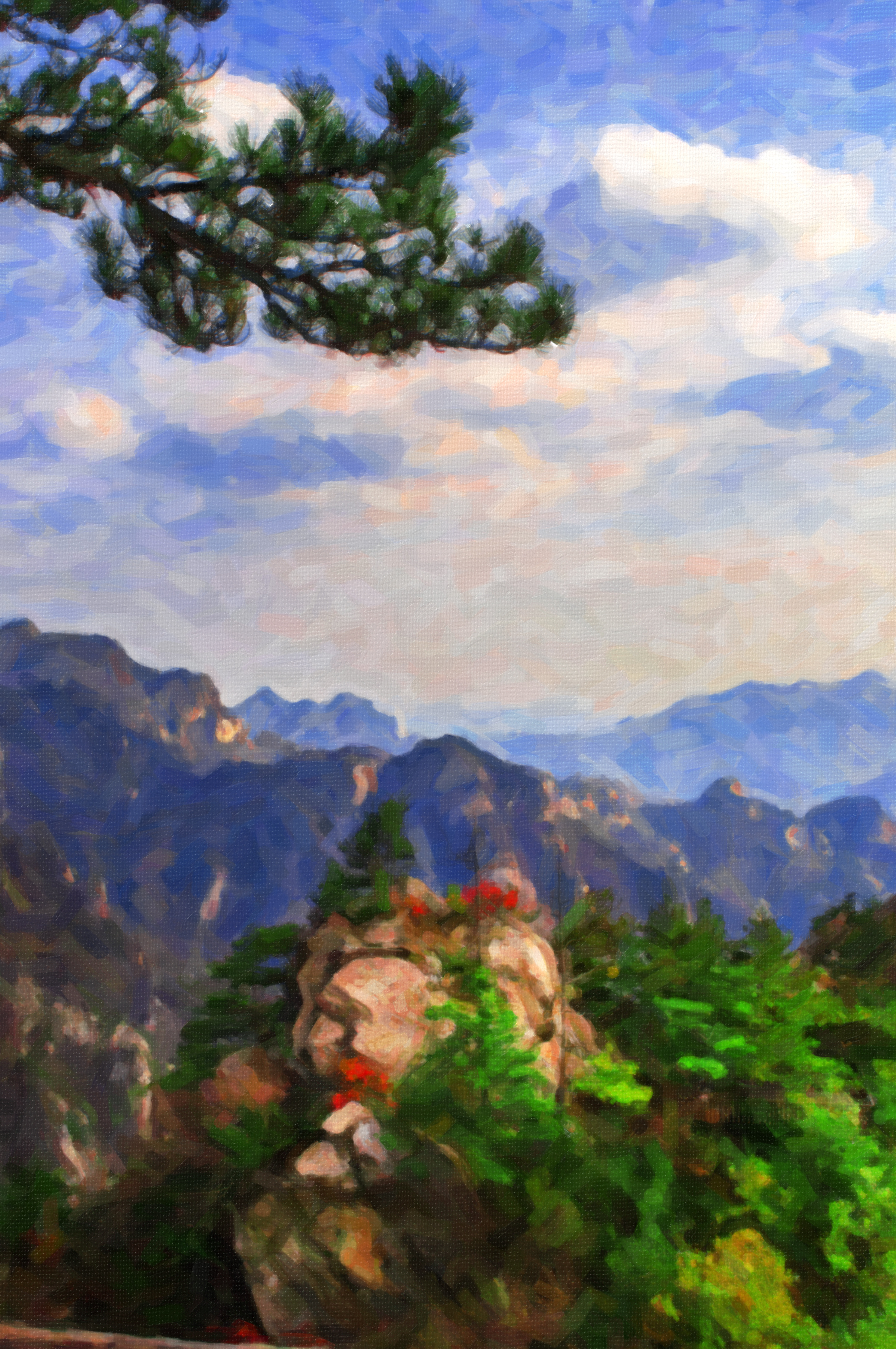 老界岭夏日风景,深秋山里的风景