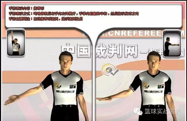 足球裁判判罚手势,NBA裁判判罚手势