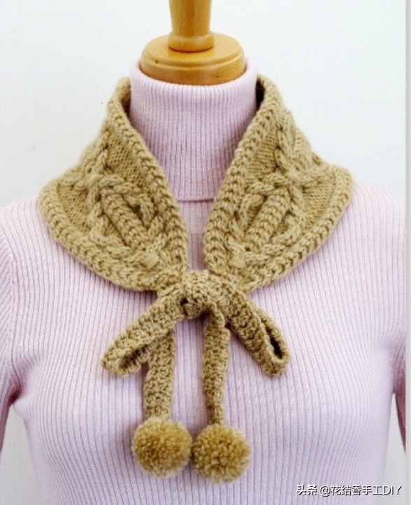 毛线编织围脖花样教程,毛线套头围脖编织教程