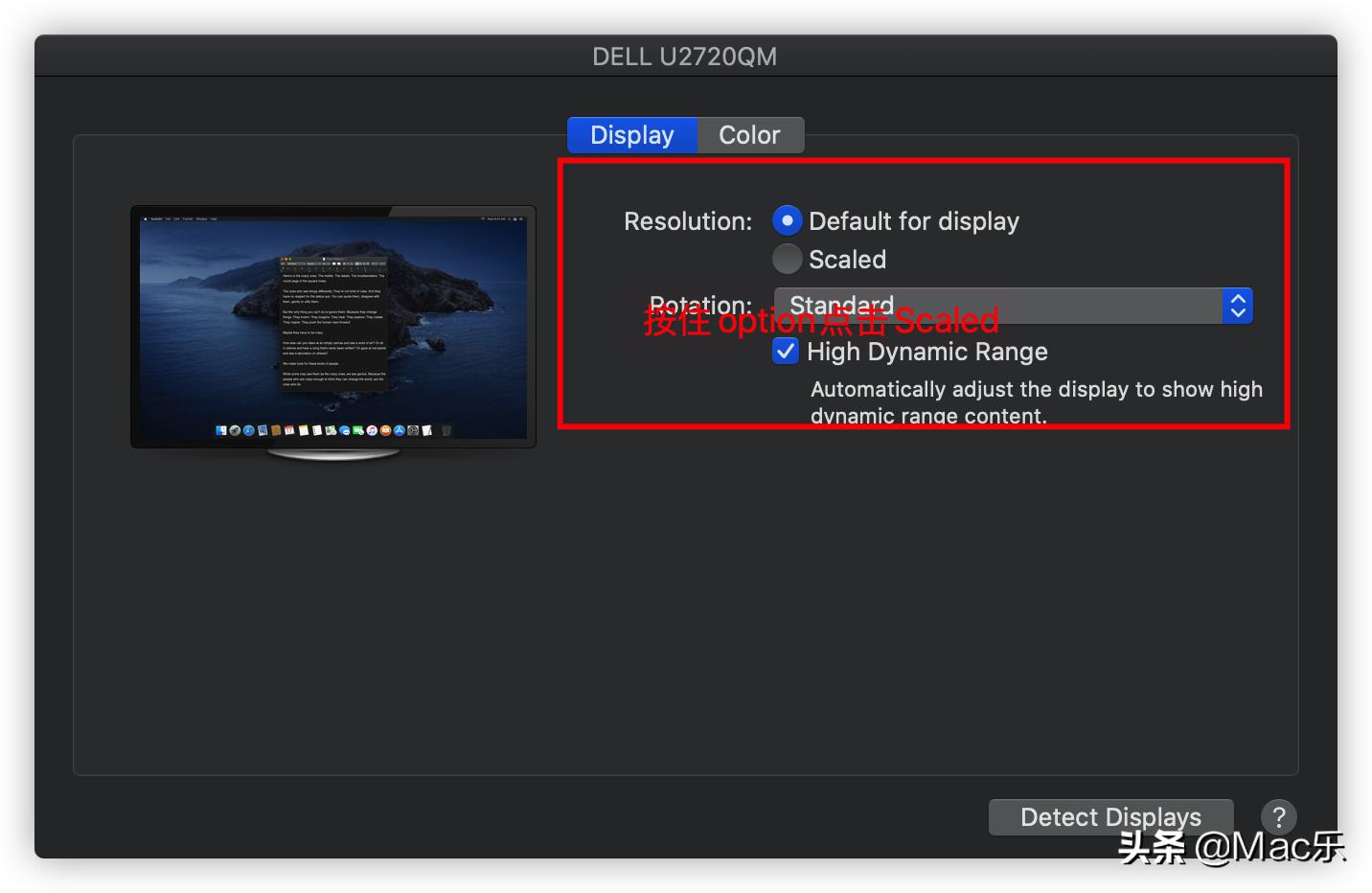 macbookpro外接4k显示器状态栏太小,macbookpro外接4k显示器字太小