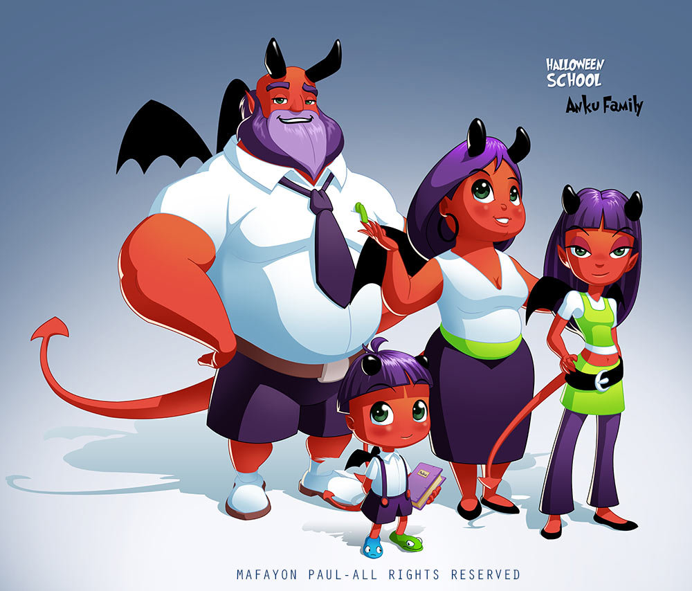 卡通插画形式的设计案例,卡通插画设计