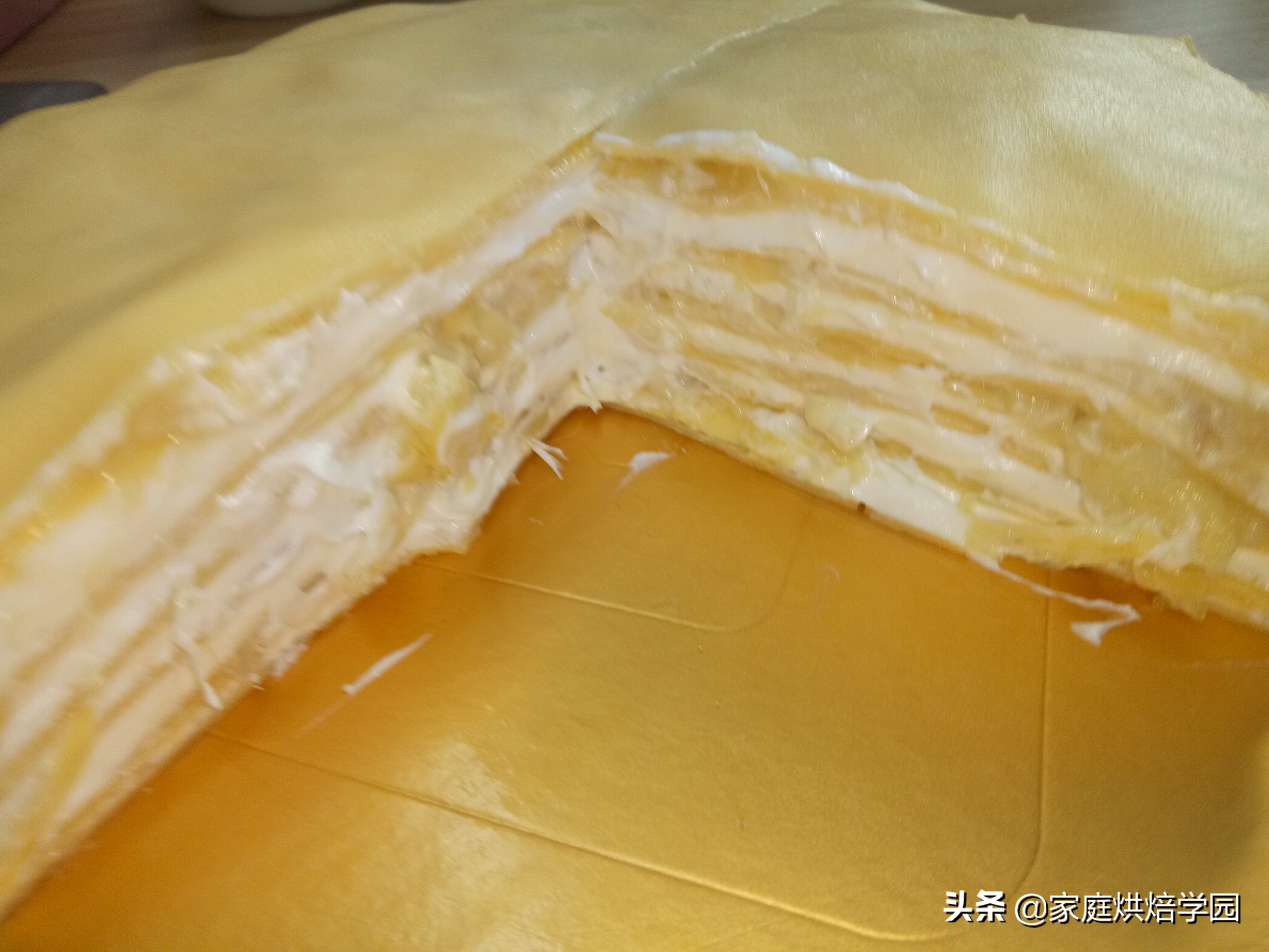 不粘锅可以做千层蛋糕吗,家庭烤箱蛋糕无模具