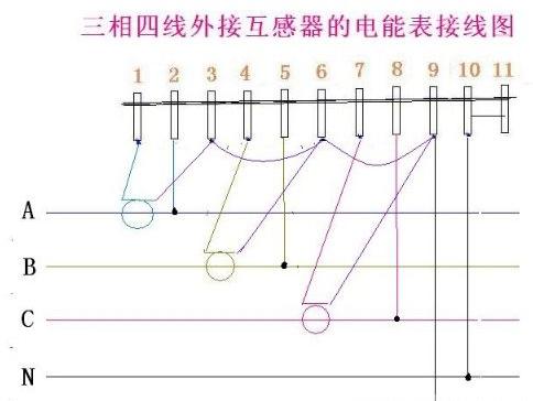 dts606型三相四线电子电表接线,南洋dt862三相四线电表怎么接线