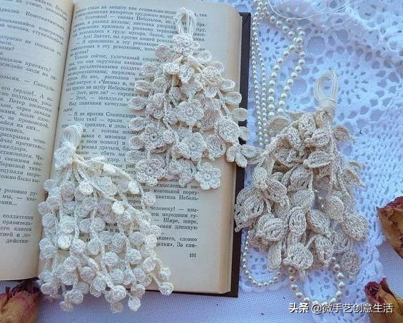 毛线编织小饰品教程五角星,纯手工编织手绳可爱蝴蝶饰品