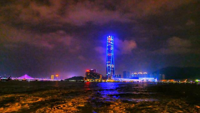 珠海游澳门夜间风景,在珠海看澳门夜景最佳观赏地点