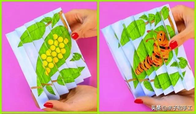 创意手工折纸挂起来装饰,手工折纸创意垃圾桶照片