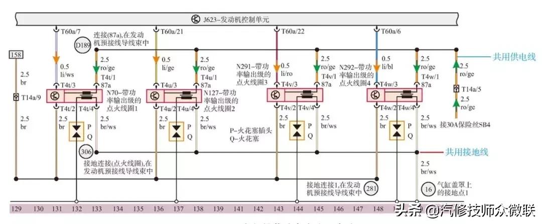 汽车交流发电机的电路原理图,汽车照明电路原理图