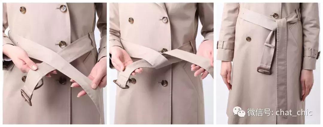 风衣腰带系法让你穿风衣更加帅气,拉高腰线的腰带