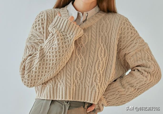 宽松休闲毛衣女韩版慵懒风的编织,又到了编织毛线的季节