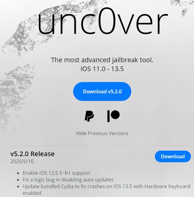 ios13.5越狱重启后uncover闪退,ios13.5.1最新越狱消息