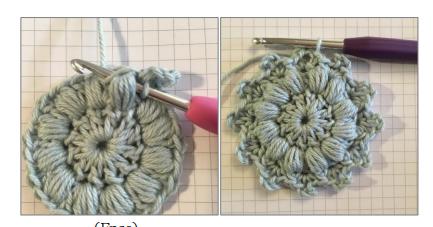 好看的圆形钩花,六边形钩针单元花大全