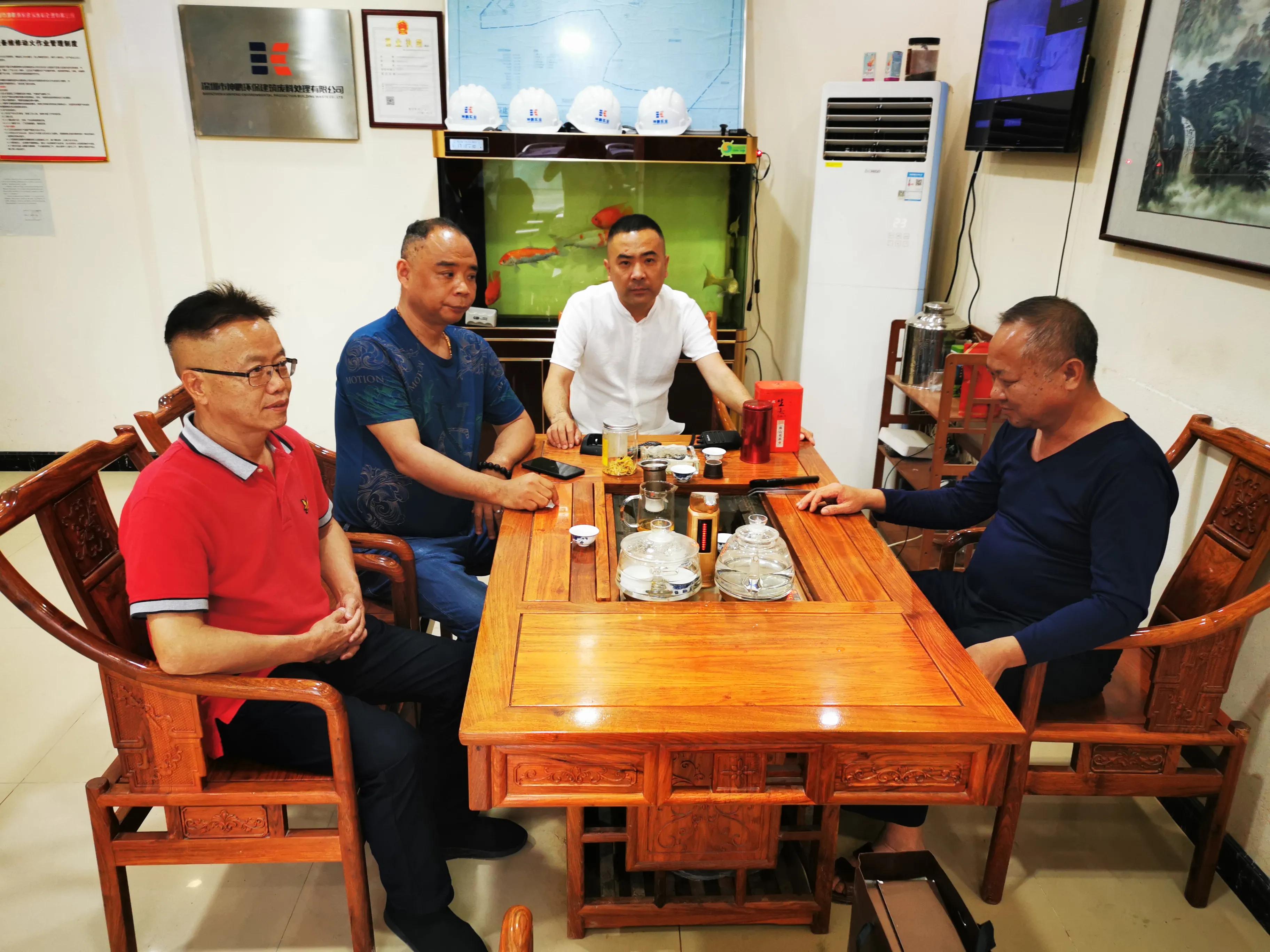 商会领导走访会员企业之十：深圳市坤鹏环保建筑废料处理有限公司