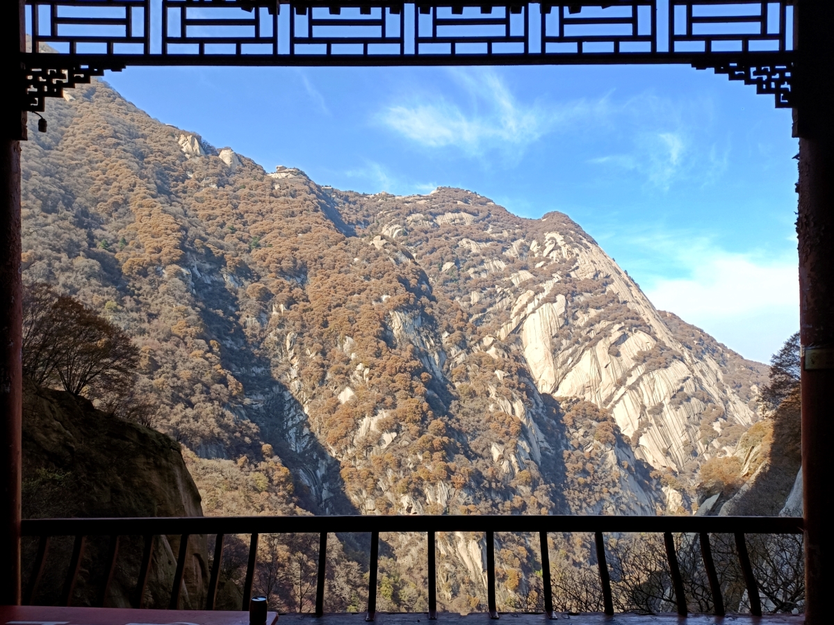 华山二日游登山攻略路线图,陕西自由行夜爬华山