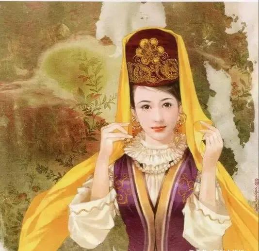 五十六个民族五十六枝花画,五十六个民族人物画高难度