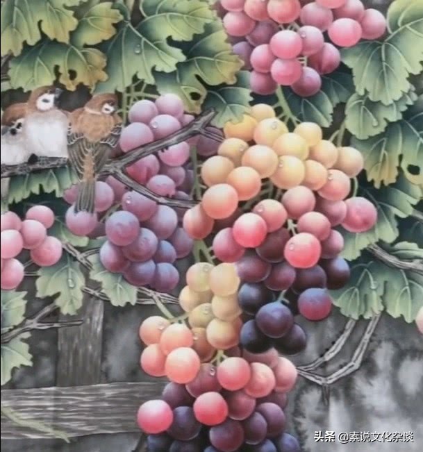 欧洲超写实画家挑战冷军,冷军大师画葡萄