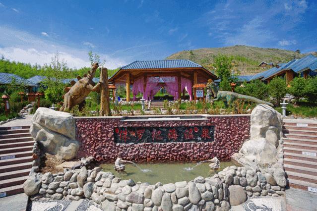 新疆冬季古海温泉,新疆五江温泉攻略冬季