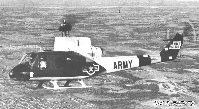 贝尔高速复合式直升机初尝试，加装喷气发动机和机翼的贝尔533