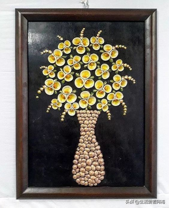 在贝壳里做上好看的装饰,简单的贝壳的工艺品