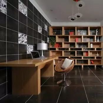 瓷砖书房设计,瓷砖打造的书房