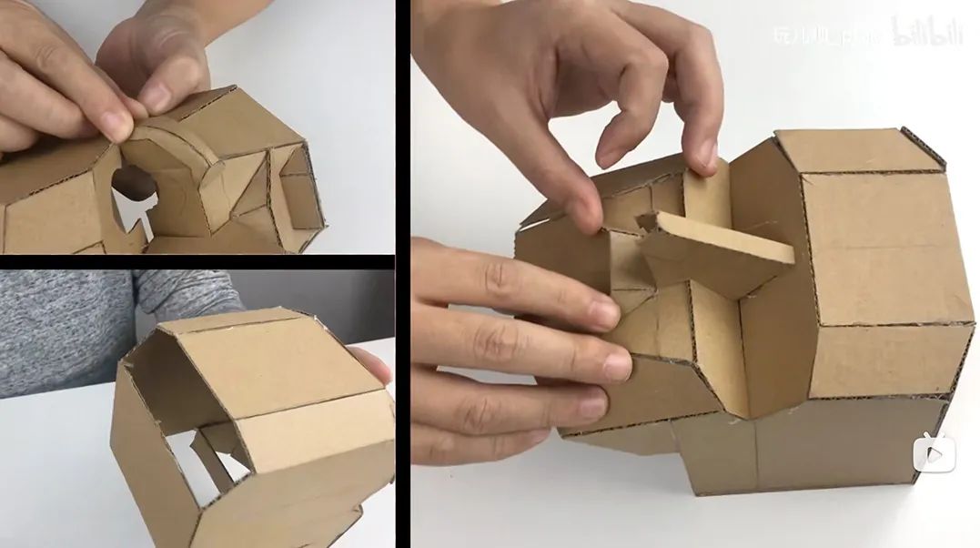 钢铁侠头盔纸板教程,钢铁侠头盔用纸箱做