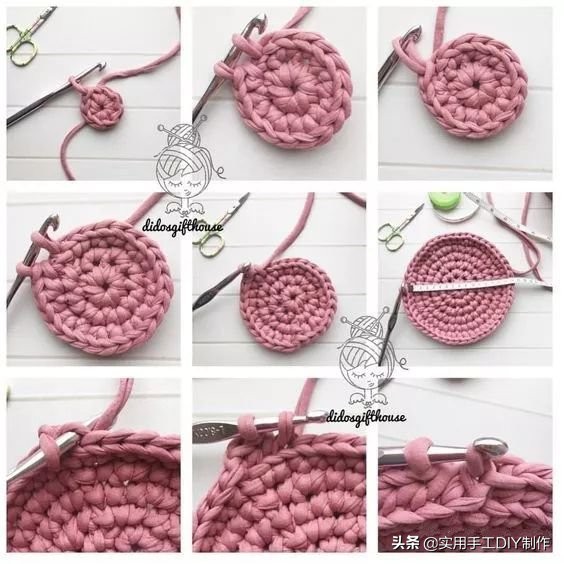 各种圆包包的钩织教程,多种漂亮包包的钩织图解