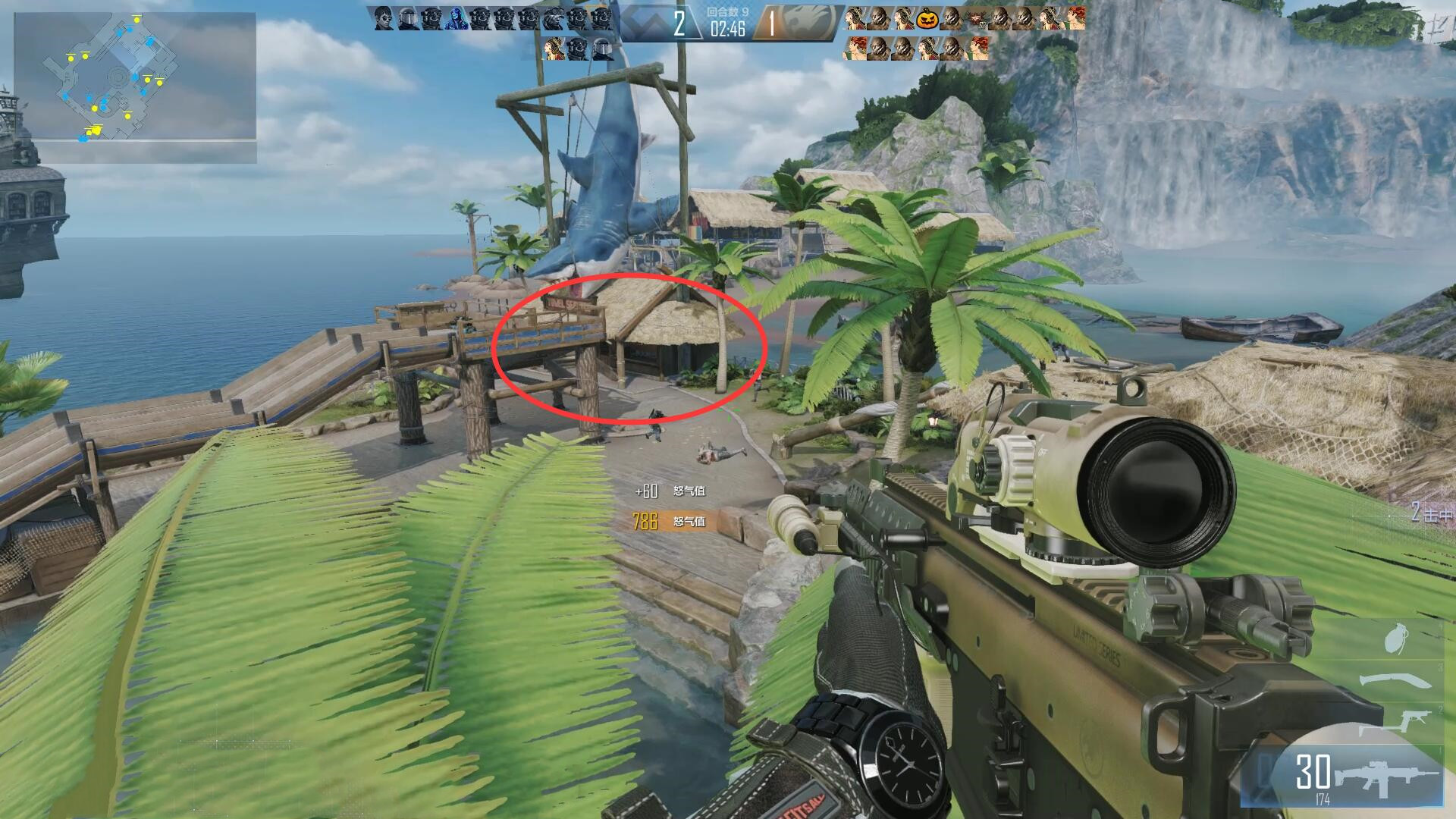 穿越火线生化酒店的藏身点，保证你躺着变猎手不是问题